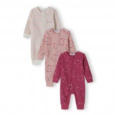 21BABYRIB 1K: 3 Pack Ribbed Romper (9-24 Months)